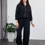 Set 26.2935 Boho-Leinen, Farbe Schwarz, 40(XS), 42(S), 44(M)
