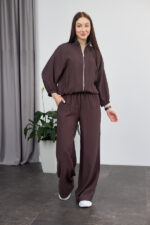 Set 26.2935 Boho-Leinen, Farbe Dunkle Schokolade, 40(XS), 42(S), 44(M)