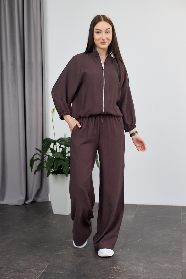 sera7204 Set 26.2935 Boho-Leinen, Farbe Dunkle Schokolade, 40(XS), 42(S), 44(M) - Image 1