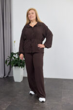 Комплект 26.2928 американски креп, цвят Тъмен шоколад, 48(XL), 50(XXL), 52(3XL)