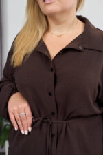 Комплект 26.2928 американски креп, цвят Тъмен шоколад, 48(XL), 50(XXL), 52(3XL) - Image 5