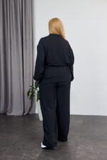Костюм 26.2928 б Американський креп, колір Чорний, 48(XL), 50(ХХL), 52(3XL) - Зображення 2