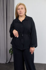 Костюм 26.2928 б Американський креп, колір Чорний, 48(XL), 50(ХХL), 52(3XL) - Зображення 5