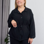 Костюм 26.2928 б Американський креп, колір Чорний, 48(XL), 50(ХХL), 52(3XL)