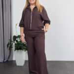 Set 26.2935 boho linen, color Dark chocolate, 46(L), 48(XL)