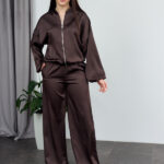 Set 26.2947 Double-Armani-Seide, Farbe Dunkle Schokolade, 40(XS), 42(S), 44(M)