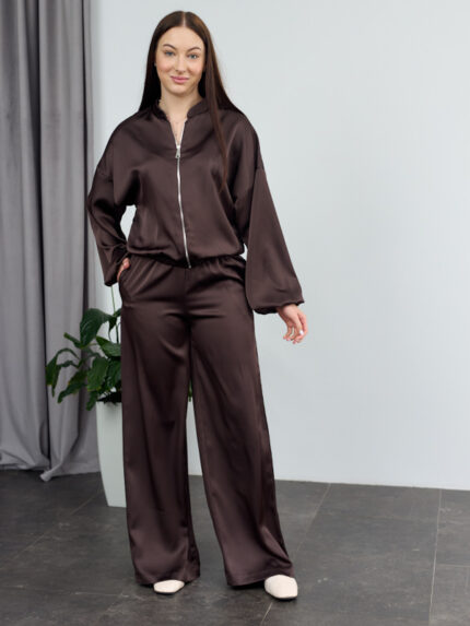 Комплект 26.2947 double Armani шовк, цвят Тъмен шоколад, 40(XS), 42(S), 44(M)