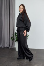 Set 26.2947 Double-Armani-Seide, Farbe Schwarz, 40(XS), 42(S), 44(M) - Image 2