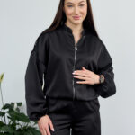 Set 26.2947 Double-Armani-Seide, Farbe Schwarz, 40(XS), 42(S), 44(M)