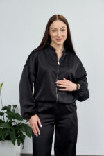 Set 26.2947 Double-Armani-Seide, Farbe Schwarz, 40(XS), 42(S), 44(M)