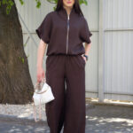 Set 26.2940 Leinen, Farbe Dunkle Schokolade, 40(XS), 42(S), 44(M)