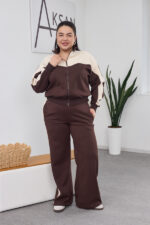 Set 26.2876 Double-Face-Stoff, Farbe Dunkle Schokolade, 46(L), 48(XL), 50(XXL)
