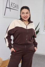 Set 26.2876 Double-Face-Stoff, Farbe Dunkle Schokolade, 46(L), 48(XL), 50(XXL) - Image 4