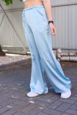 Pants 26.2964 double Armani silk, color Light blue, 42(S), 44(M), 46(L) - Image 3