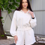 Костюм 26.2956 н Трикотаж двухнитка, колір Молочний, 40(XS) - 42(S), 44(М) - 46(L)