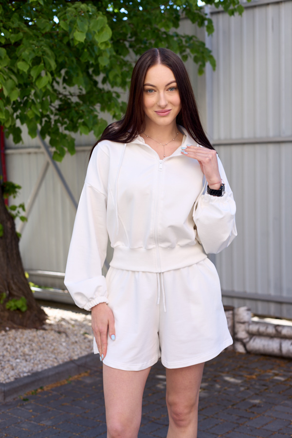 sera9155 Костюм 26.2956 н Трикотаж двухнитка, колір Молочний, 40(XS) - 42(S), 44(М) - 46(L) - Зображення 1