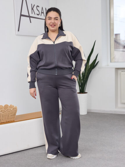 Костюм 26.2876 б Дабл фейс, колір Графіт, 46(L), 48(XL), 50(ХХL)