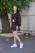 Set 26.2956 two-thread knit fabric, color Dark chocolate, 40(XS) - 42(S), 44(M) - 46(L) - Image 5