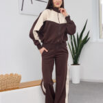 Set 26.2876 double face fabric, color Dark chocolate, 40(XS), 42(S), 44(M)