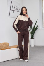 Set 26.2876 double face fabric, color Dark chocolate, 40(XS), 42(S), 44(M)