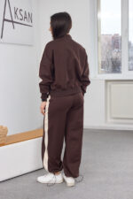 Set 26.2876 double face fabric, color Dark chocolate, 40(XS), 42(S), 44(M) - Image 2