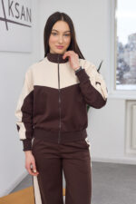 Set 26.2876 double face fabric, color Dark chocolate, 40(XS), 42(S), 44(M) - Image 6