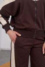 Set 26.2876 double face fabric, color Dark chocolate, 40(XS), 42(S), 44(M) - Image 5