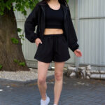 Set 26.2956 two-thread knit fabric, color Black, 40(XS) - 42(S), 44(M) - 46(L)