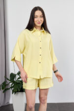 Set 26.2957 crinkled cotton, color Banana, 40(XS), 42(S), 44(M) - Image 4