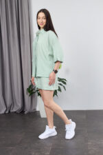 Set 26.2957 gecrashte Baumwolle, Farbe Oliv, 40(XS), 42(S), 44(M) - Image 3