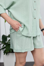 Set 26.2957 gecrashte Baumwolle, Farbe Oliv, 40(XS), 42(S), 44(M) - Image 5