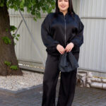 Set 26.2947 Double-Armani-Seide, Farbe Schwarz, 46(L), 48(XL), 50(XXL)