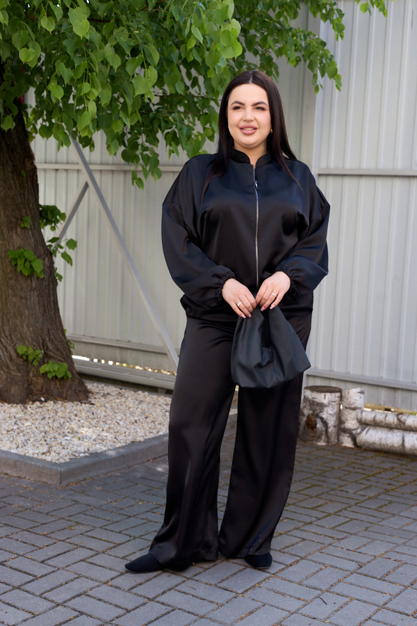 sera9955 Komplet 26.2947 double Armani jedwab, kolor Czarny, 46(L), 48(XL), 50(XXL) - Image 1