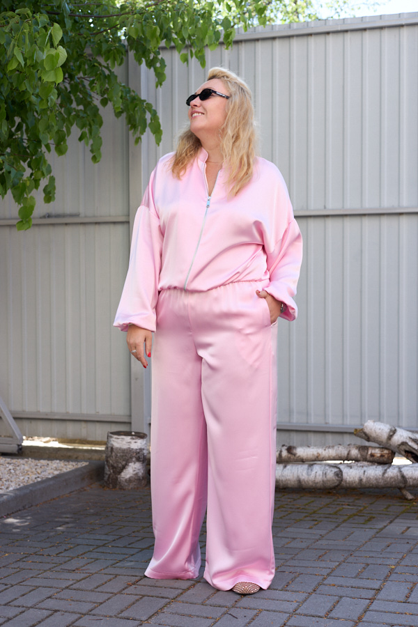 sera9959 Комплект 26.2947 double Armani шовк, цвят Розов, 46(L), 48(XL), 50(XXL) - Image 1