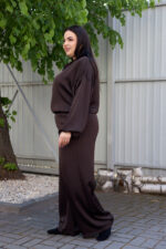 Set 26.2947 Double-Armani-Seide, Farbe Dunkle Schokolade, 46(L), 48(XL), 50(XXL) - Image 3
