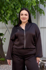 Set 26.2947 Double-Armani-Seide, Farbe Dunkle Schokolade, 46(L), 48(XL), 50(XXL) - Image 5
