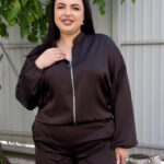Komplet 26.2947 double Armani jedwab, kolor Ciemna czekolada, 46(L), 48(XL), 50(XXL)