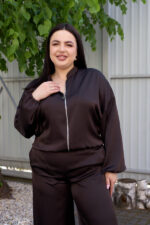 Set 26.2947 Double-Armani-Seide, Farbe Dunkle Schokolade, 46(L), 48(XL), 50(XXL)