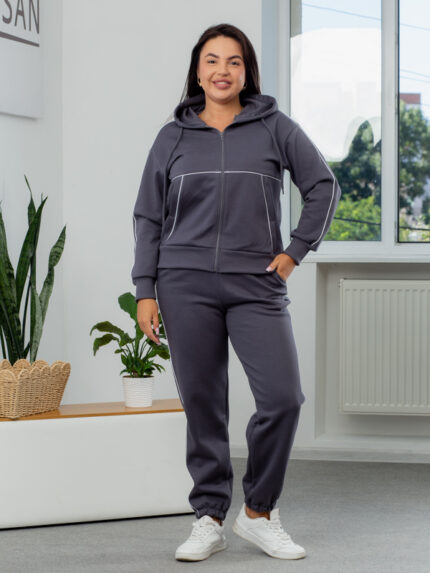 Костюм 26.2727 б Костюмна лакоста, колір Графіт, 48(XL), 50(ХХL), 52(3XL)