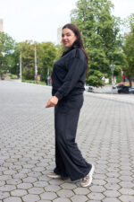 Костюм 26.2991 б Велюр тонкий, колір Чорний, 46(L), 48(XL), 50(ХХL) - Зображення 2