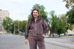 Костюм 26.2991 б Велюр тонкий, колір Темний шоколад, 46(L), 48(XL), 50(ХХL) - Зображення 6