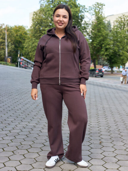 Костюм 26.3015 б Костюмна лакоста, колір Темний шоколад, 46(L), 48(XL), 50(ХХL)