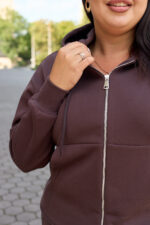 Костюм 26.3015 б Костюмна лакоста, колір Темний шоколад, 46(L), 48(XL), 50(ХХL) - Зображення 4