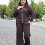 Костюм 26.3021 б Трикотаж петля, колір Темний шоколад, 48(XL), 50(ХХL), 52(3XL)