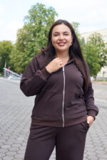 Костюм 26.3021 б Трикотаж петля, колір Темний шоколад, 48(XL), 50(ХХL), 52(3XL) - Зображення 2