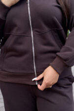 Костюм 26.3021 б Трикотаж петля, колір Темний шоколад, 48(XL), 50(ХХL), 52(3XL) - Зображення 6