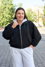 Вітровка 26.2958 б Замш на дайвінгу, колір Чорний, 46(L)-48(XL), 50(ХХL)- 52(3XL)