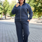 Костюм 26.3021 б Трикотаж петля, колір Графіт, 48(XL), 50(ХХL), 52(3XL)