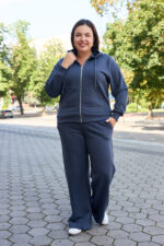 Костюм 26.3021 б Трикотаж петля, колір Графіт, 48(XL), 50(ХХL), 52(3XL)