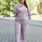 Костюм 26.3021 б Трикотаж петля, колір Світло баклажановий, 48(XL), 50(ХХL), 52(3XL)